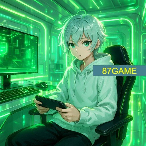 Imagem promocional da 87GAME mostrando a plataforma e suas vantagens