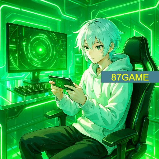 Imagem promocional da 87GAME mostrando a plataforma e suas vantagens