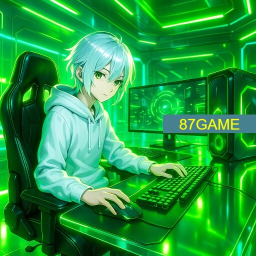 Imagem promocional da 87GAME mostrando a plataforma e suas vantagens
