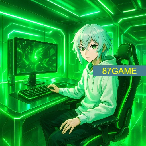 Imagem promocional da 87GAME mostrando a plataforma e suas vantagens