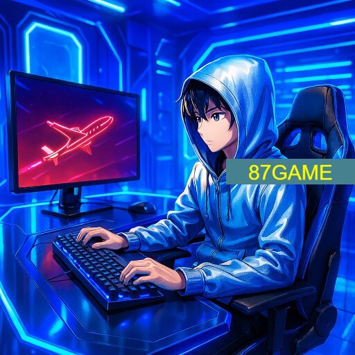 Imagem promocional da 87GAME mostrando a plataforma e suas vantagens