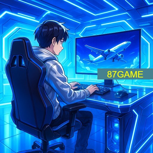 Imagem promocional da 87GAME mostrando a plataforma e suas vantagens