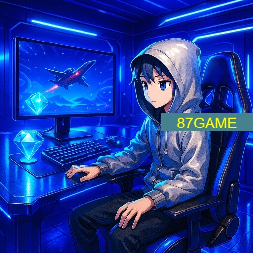 Imagem promocional da 87GAME mostrando a plataforma e suas vantagens