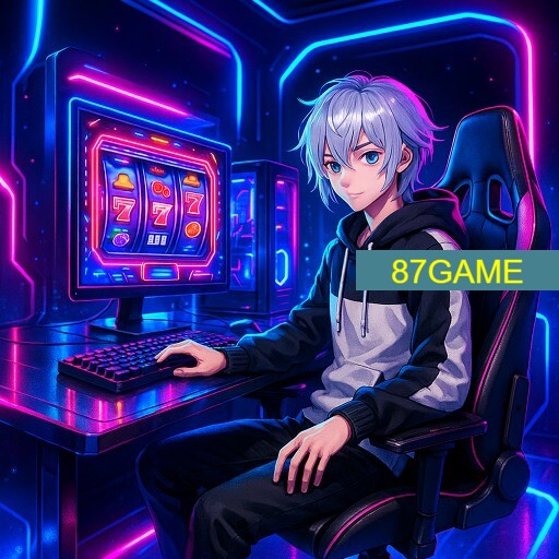 Imagem promocional da 87GAME mostrando a plataforma e suas vantagens