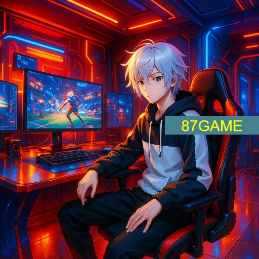 Imagem promocional da 87GAME mostrando a plataforma e suas vantagens