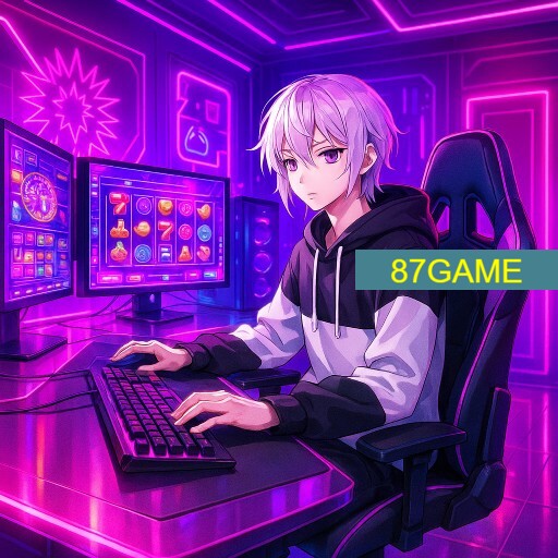Imagem promocional da 87GAME mostrando a plataforma e suas vantagens