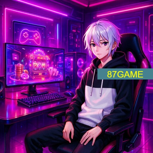 Imagem promocional da 87GAME mostrando a plataforma e suas vantagens