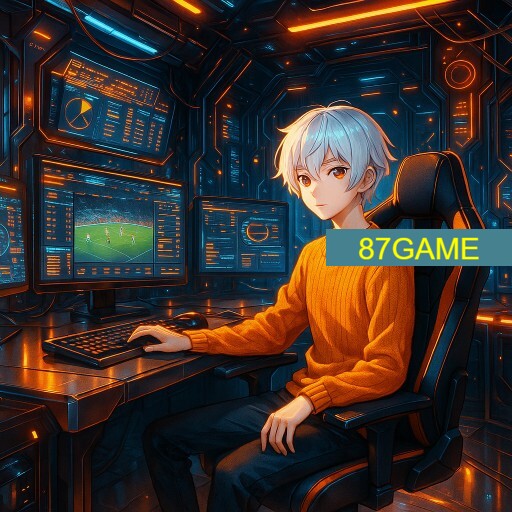 Imagem promocional da 87GAME mostrando a plataforma e suas vantagens