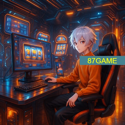Imagem promocional da 87GAME mostrando a plataforma e suas vantagens