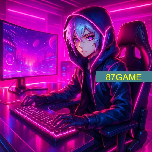 Imagem promocional da 87GAME mostrando a plataforma e suas vantagens