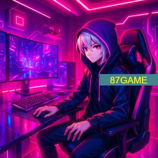 Imagem promocional da 87GAME mostrando a plataforma e suas vantagens