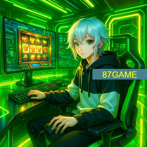 Imagem promocional da 87GAME mostrando a plataforma e suas vantagens