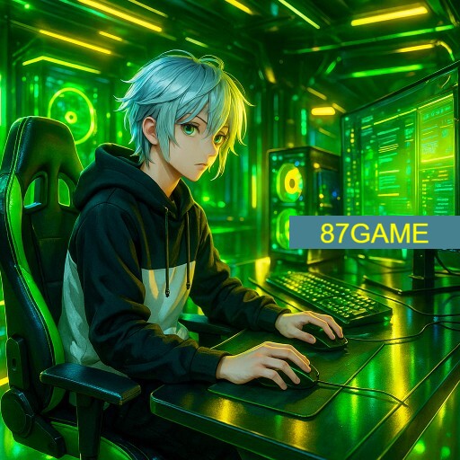Imagem promocional da 87GAME mostrando a plataforma e suas vantagens